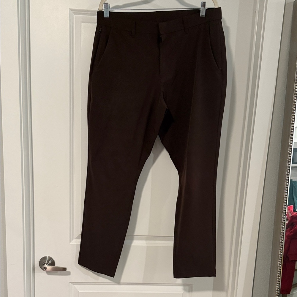 Fabletics Men's Chocolate Brown Dress Pants
